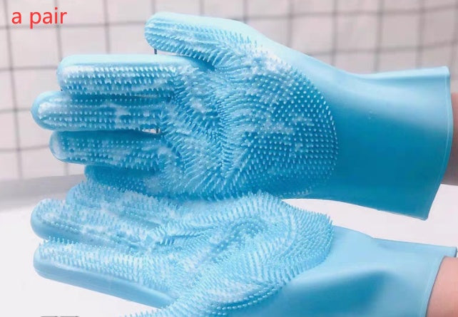 Gentle Bath & Grooming Glove for Cats and Dogs